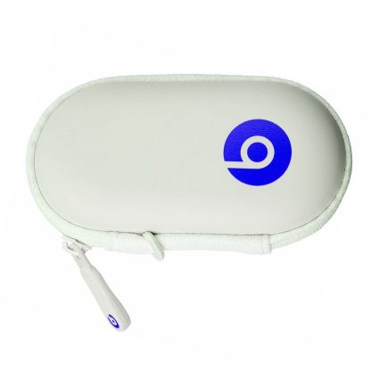 Beats by Dr. Dre Earbud & Earphone Hard Neoprene Zippered Case Pouch - White Blue - Image 3