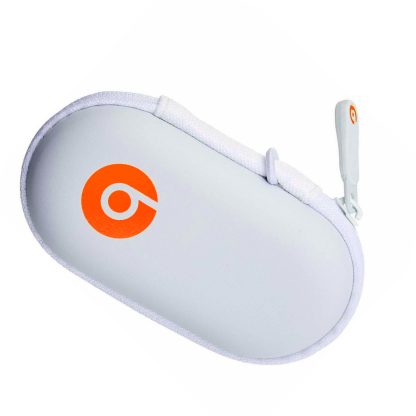 Beats by Dr. Dre Earbud & Earphone Hard Neoprene Zippered Case Pouch - White Orange - Image 4