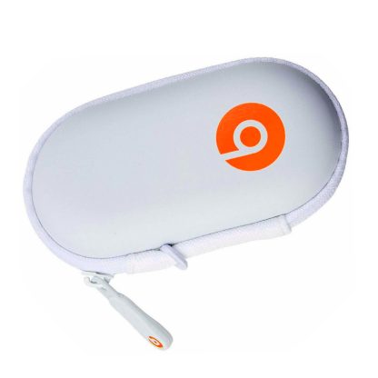 Beats by Dr. Dre Earbud & Earphone Hard Neoprene Zippered Case Pouch - White Orange - Image 5