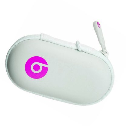 Beats by Dr. Dre Earbud & Earphone Hard Neoprene Zippered Case Pouch - White Pink - Image 5