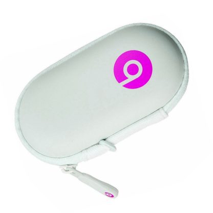 Beats by Dr. Dre Earbud & Earphone Hard Neoprene Zippered Case Pouch - White Pink - Image 6