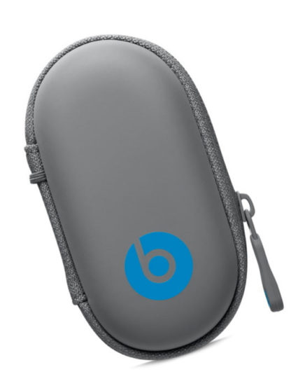 Beats by Dr. Dre Earbud & Earphone Hard Neoprene Case - Grey/Blue - Image 4