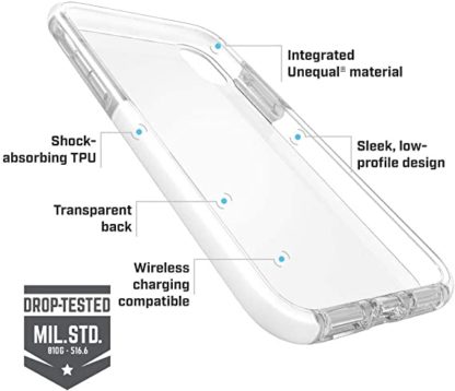 BodyGuardz Ace Pro® Case with Unequal® Technology for Apple iPhone 11 Pro Max - Clear/White - Image 7