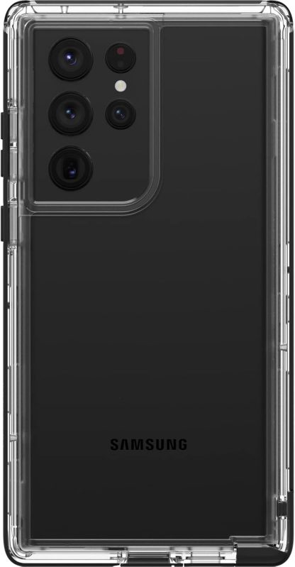LifeProof NEXT SERIES Case for Galaxy S22 Ultra - BLACK CRYSTAL (CLEAR/BLACK) - Image 2