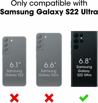 LifeProof NEXT SERIES Case for Galaxy S22 Ultra - BLACK CRYSTAL (CLEAR/BLACK) - Image 5