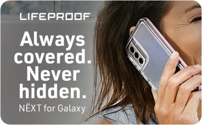 LifeProof NEXT SERIES Case for Galaxy S22 Ultra - BLACK CRYSTAL (CLEAR/BLACK) - Image 6