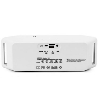 BeatBox Portable Wireless Bluetooth Speaker with NFC - White - Image 3
