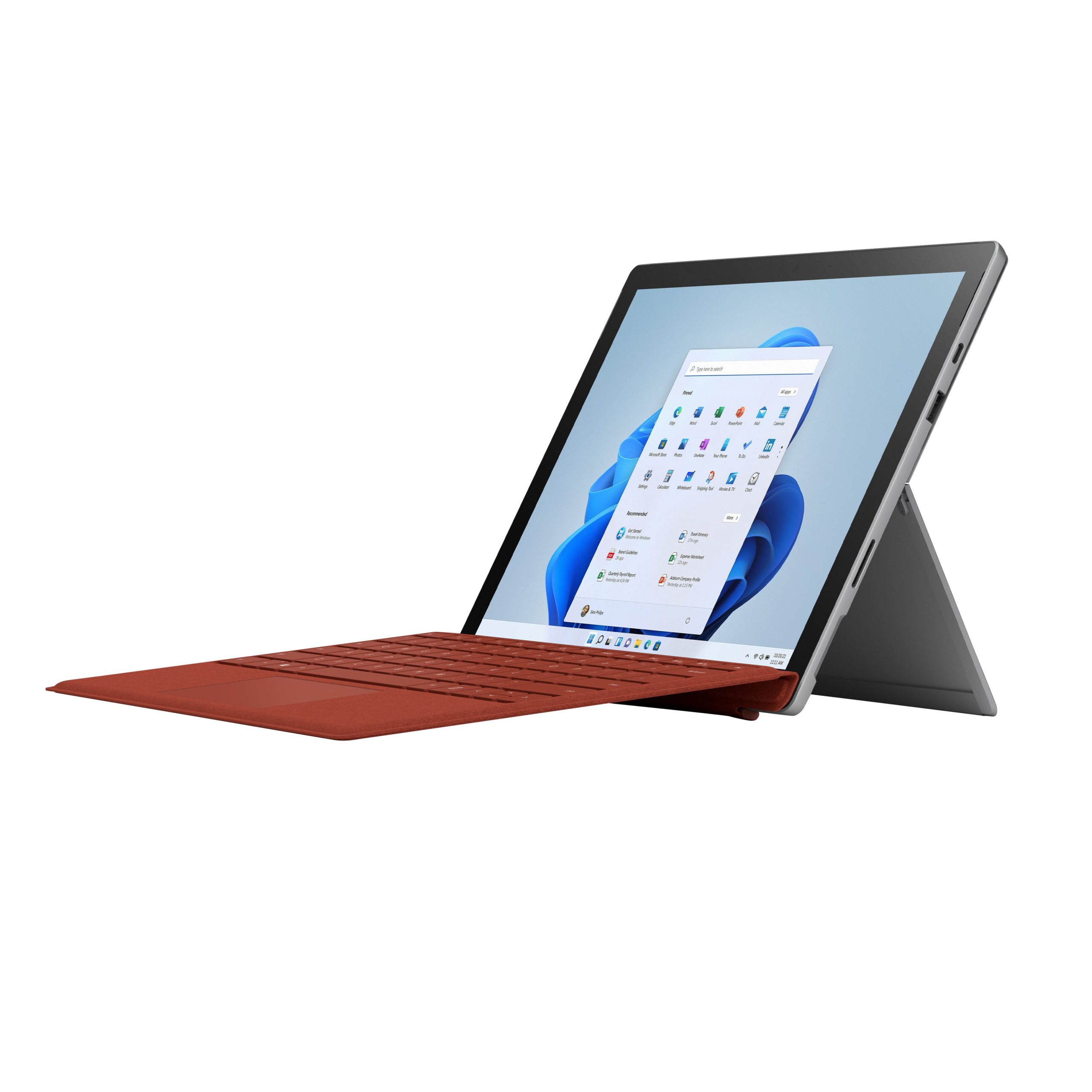 Microsoft - Surface Pro 7 - 12.3" Touch Screen - Intel Core i5 - 8GB Memory - 256GB SSD with Black Type Cover - Platinum