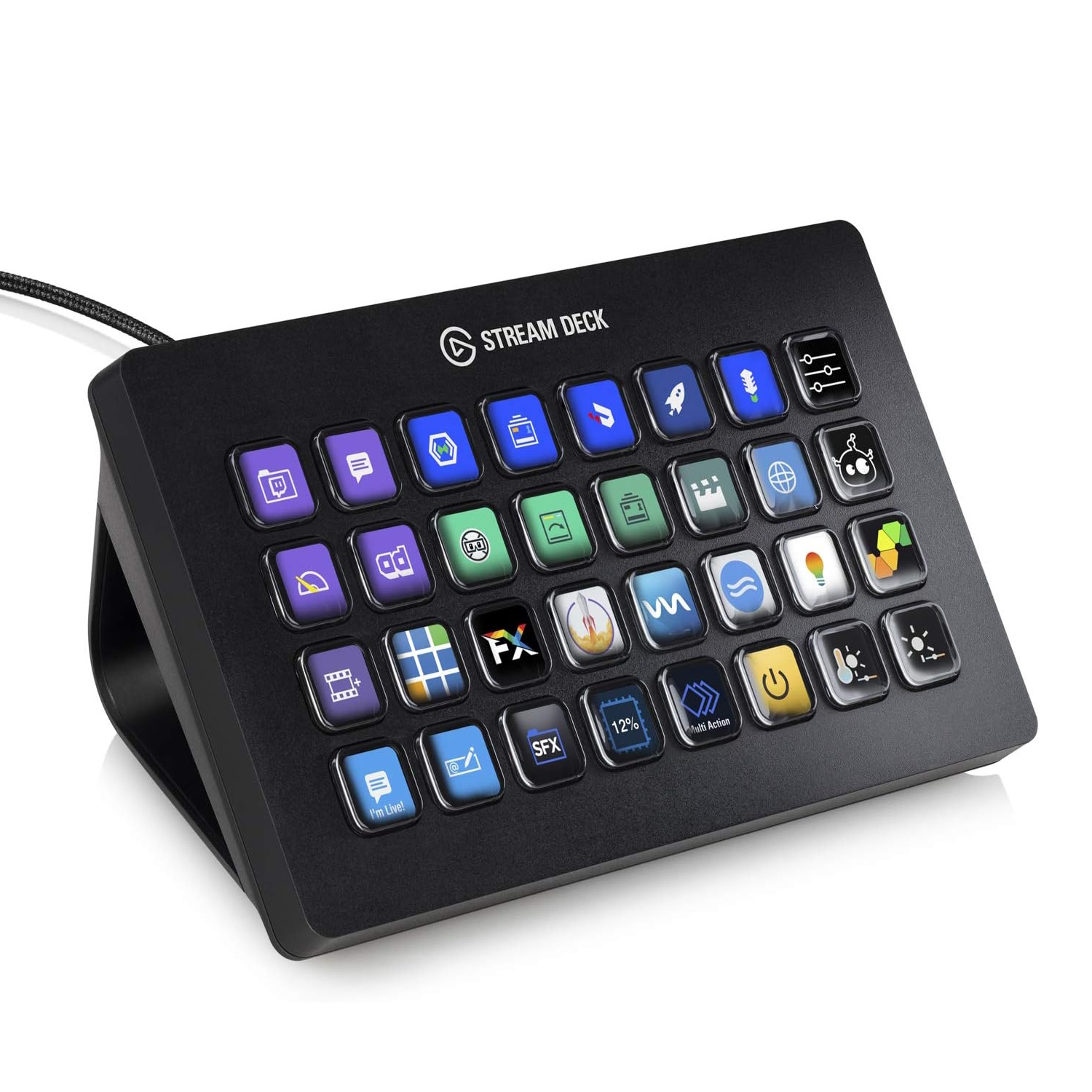 Elgato Stream Deck XL – Advanced Studio Controller, 32 macro keys, trigger actions in apps and software, works with Mac and PC