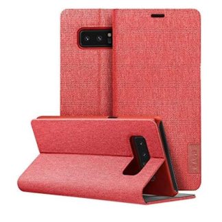 LAUT - APEX Knit Folio Case for Galaxy Note8, Versatile Folding Stand & 360° Protection - Coral