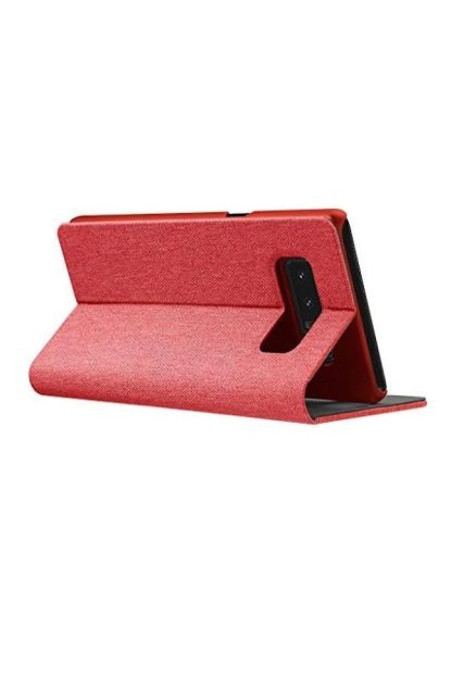 LAUT - APEX Knit Folio Case for Galaxy S8+ Plus, Versatile Folding Stand & 360° Protection - Coral - Image 4