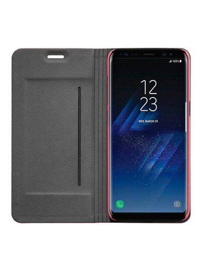 LAUT - APEX Knit Folio Case for Galaxy S8+ Plus, Versatile Folding Stand & 360° Protection - Coral - Image 6