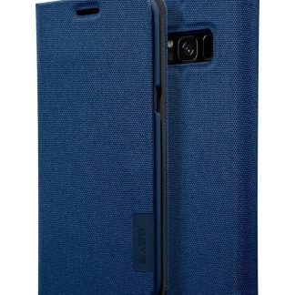 LAUT - APEX Knit Folio Case for Galaxy Note8, Versatile Folding Stand & 360° Protection - Indigo