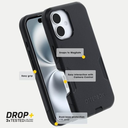 OtterBox iPhone 16 Pro Max Commuter Series Case - Black - Image 5