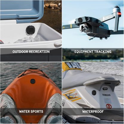 Pelican Marine 4-Pack AirTag Holder Waterproof IP68  - Black - Image 5