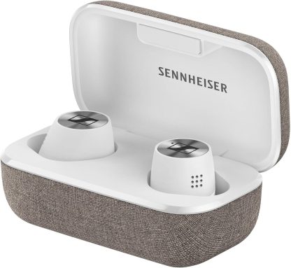 Sennheiser MOMENTUM True Wireless 4 Smart Earbuds with Bluetooth 5.4, Crystal-Clear Sound, Comfortable Design, 30-Hour Battery Life, Adaptive ANC, LE Audio and Auracast - White