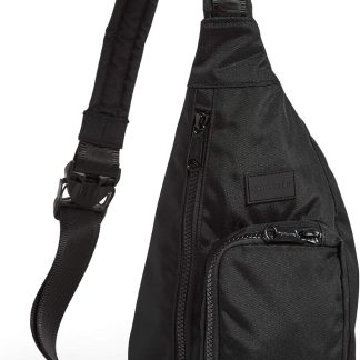 Vera Bradley Women's Recycled Lighten Up Reactive Mini Sling Backpack, Black, One Size