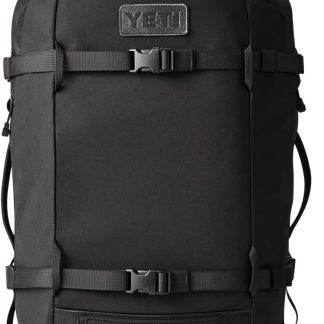 YETI Crossroads Hardy Daypack Flip-Top Vault Pocket Backpack - Black