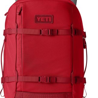 YETI Crossroads Hardy Daypack Flip-Top Vault Pocket Backpack - Rescue Red