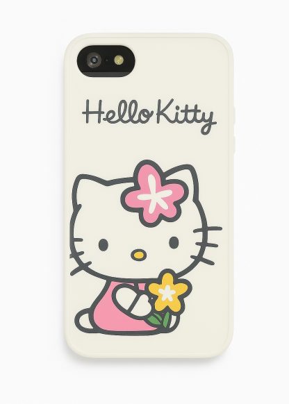 Hello Kitty 3D Case Compatible with Apple iPhone SE (2016) | iPhone 5S | iPhone 5 | Decorative, Shockproof Protective Cover for Stylish Women & Girls – White/Pink/Yellow - Image 4
