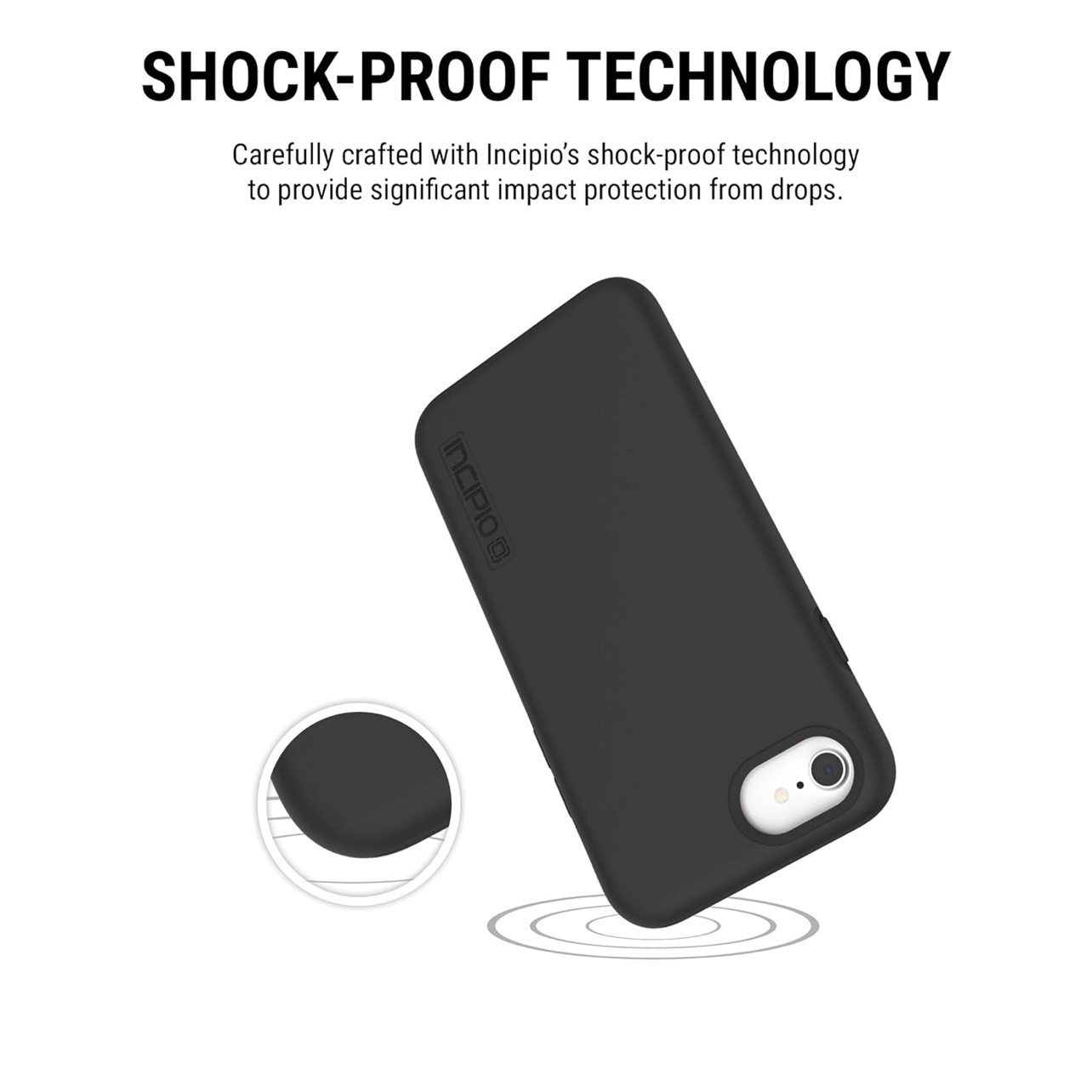 Incipio DualPro Case for Apple® iPhone® 6 Plus and iPhone 6s Plus - Black/Charcoal - Image 4