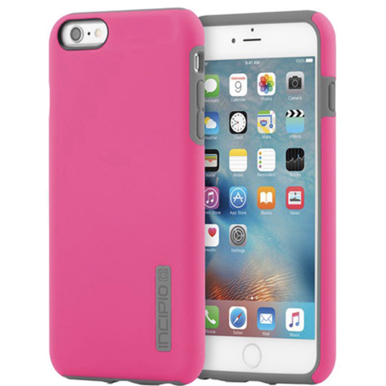 Incipio DualPro Case for Apple® iPhone® 6 Plus and iPhone 6s Plus - Pink/Grey