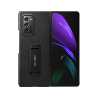 Official Samsung Galaxy Z Fold 2 5G Aramid Standing Cover Case - Black