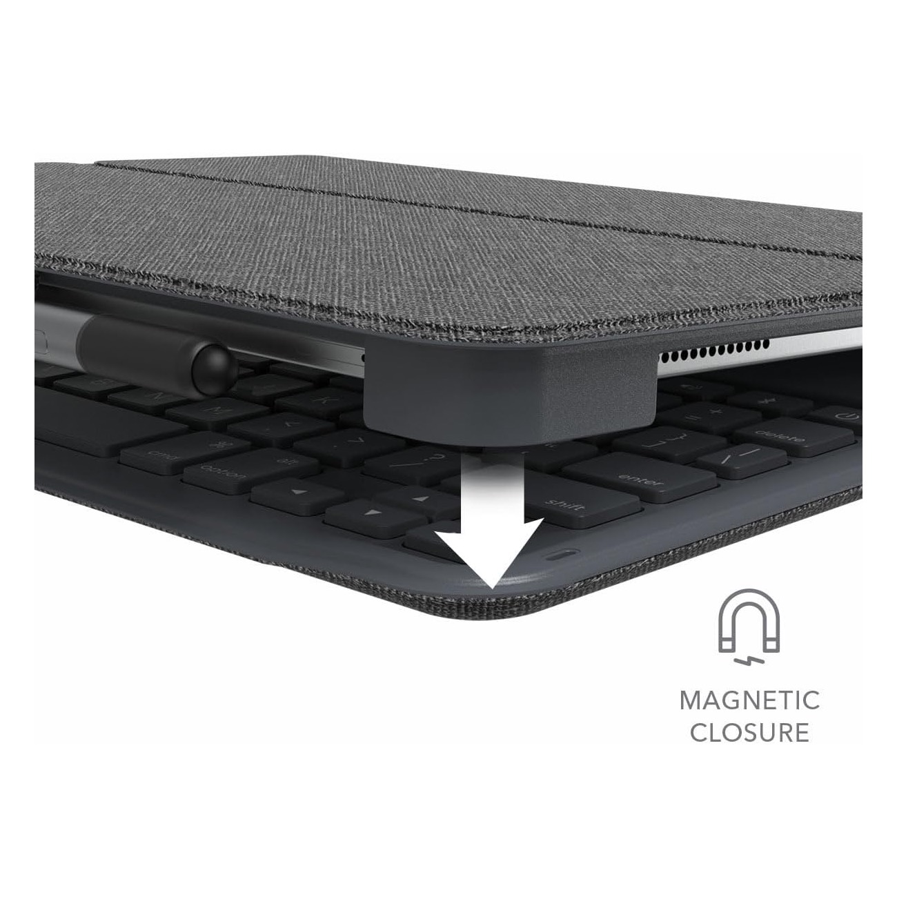 ZAGG Messenger Folio 2 Keyboard Case for iPad Air 11" (M4)/ (M3)/ (M2)/ (M1), iPad Pro 11-inch (M5, M4, 4th, 3rd, 2nd, 1st), iPad Air 10.9-inch (5th, 4th) - Keyboard Case with Laptop-Style Keys with Apple Pencil Holder - Image 9