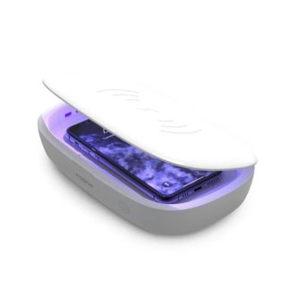 mophie - UV Sanitizer with Wireless Charging - White