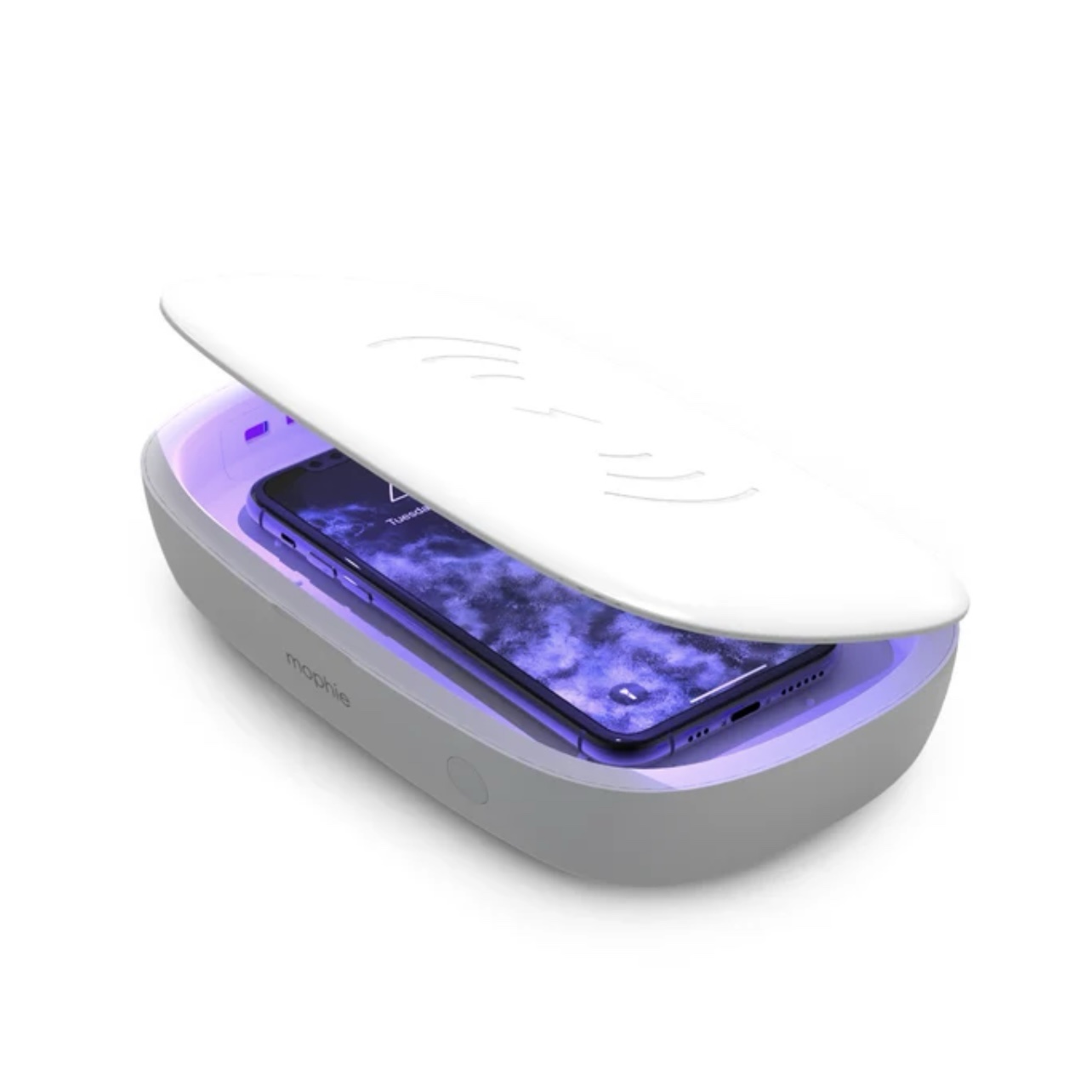 mophie - UV Sanitizer with Wireless Charging - White