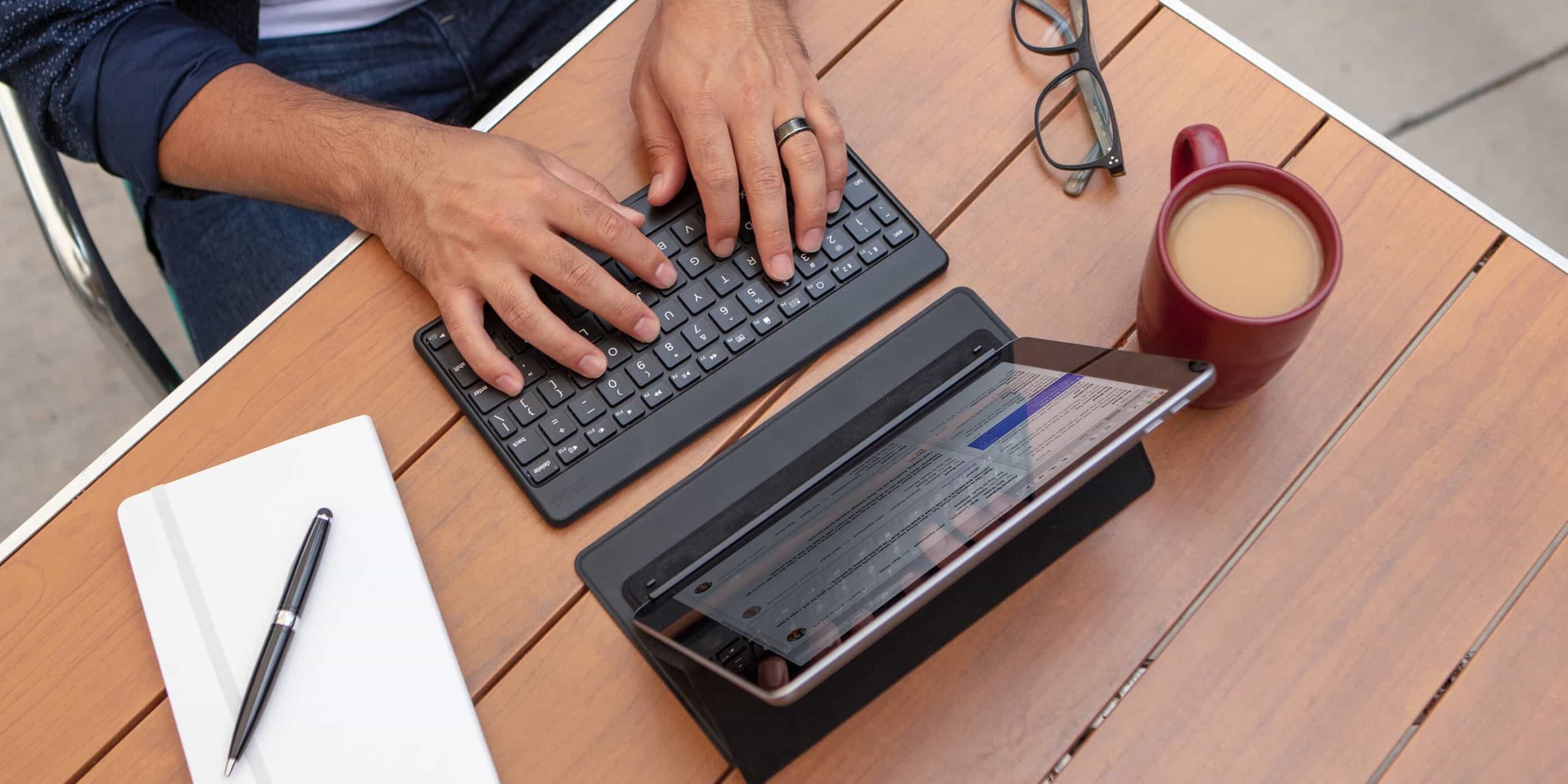 ZAGG Flex Portable, Universal Keyboard and Detachable Stand for Devices up to 12" Black - Image 8
