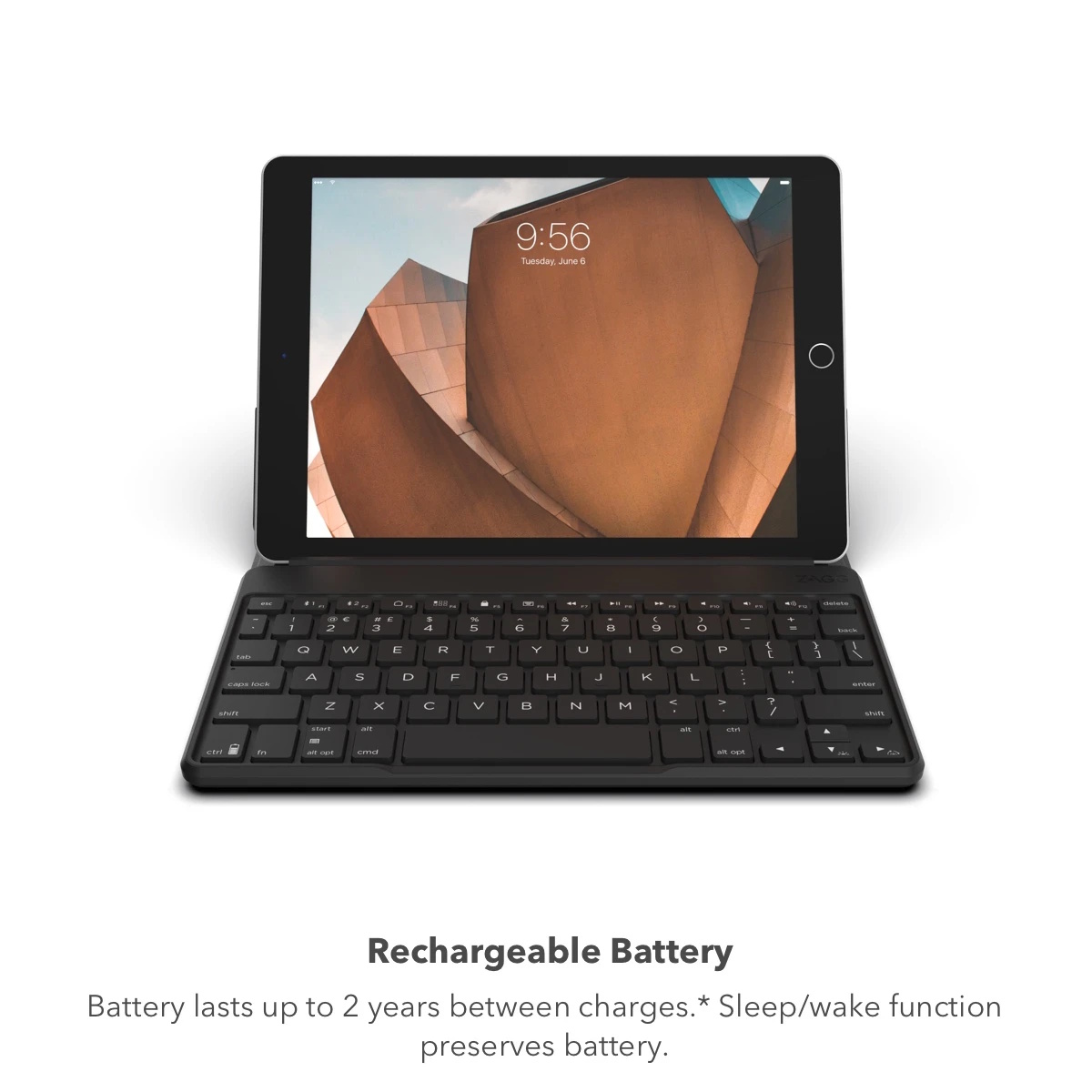 ZAGG Flex Portable, Universal Keyboard and Detachable Stand for Devices up to 12" Black - Image 11