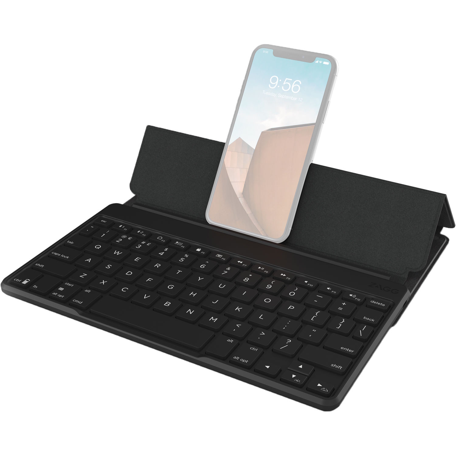 ZAGG Flex Portable, Universal Keyboard and Detachable Stand for Devices up to 12" Black - Image 24